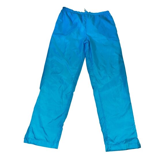 Vintage Reebok Sport Eighties Blue Nylon Pants Medium Retro Hip Hop Y2K 90’s - Picture 1 of 10